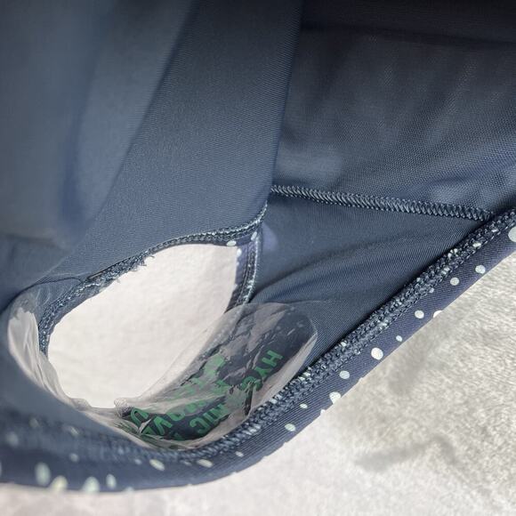 Calia Wrap Tie One Piece Swimsuit Women's 6 NWT Dotted White/Blue Summer V Neck - Picture 14 of 16